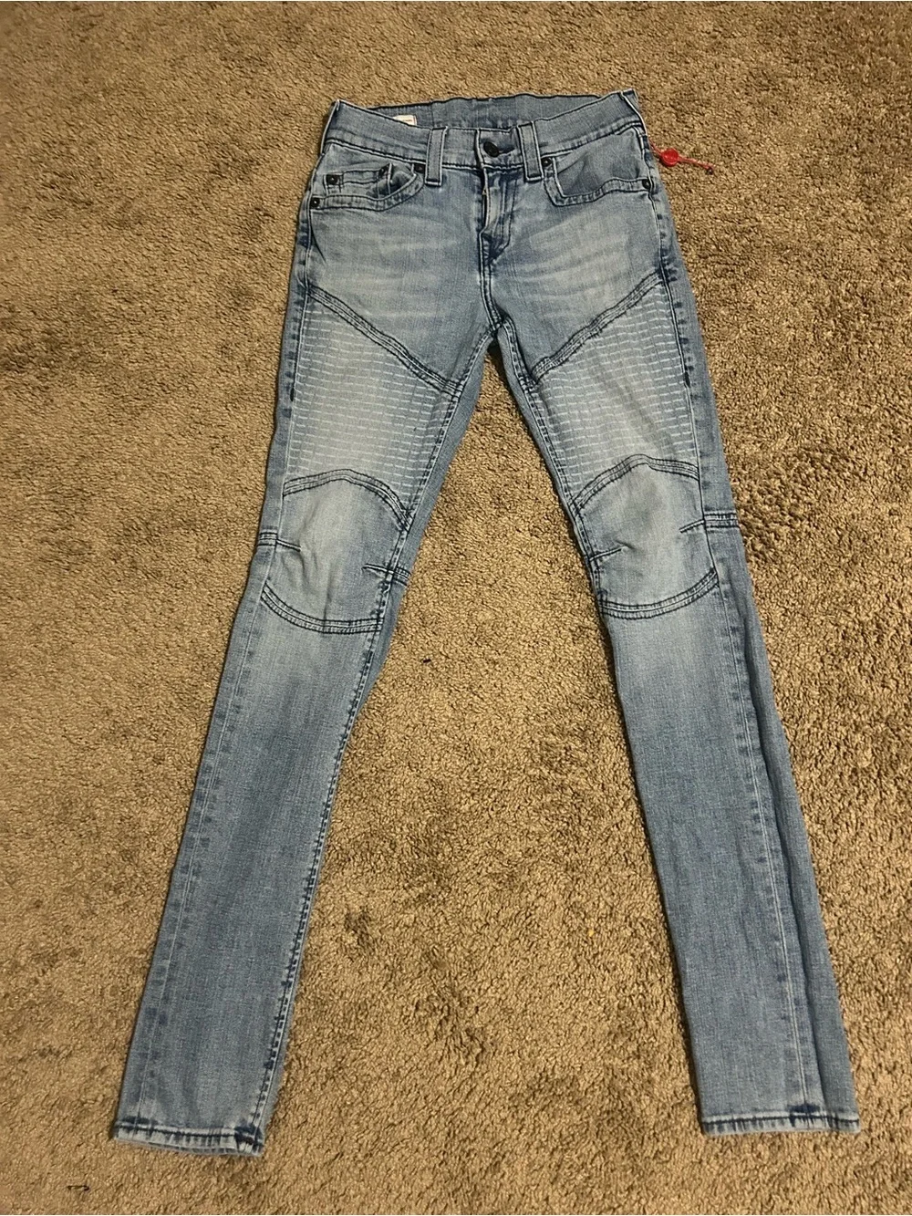 True Religion Light Blue Skinny Jeans for Men